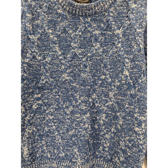Abercrombie & Fitch Cable Knit Sweater Women Size S Fisherman Heritage Academia - Picture 7 of 11